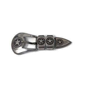 ✨VINTAGE✨RDM Randall Moore Handmade Sterling Silver Star Ranger Buckle Set